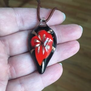 🌻Venetian Murano hand blown glass pendant